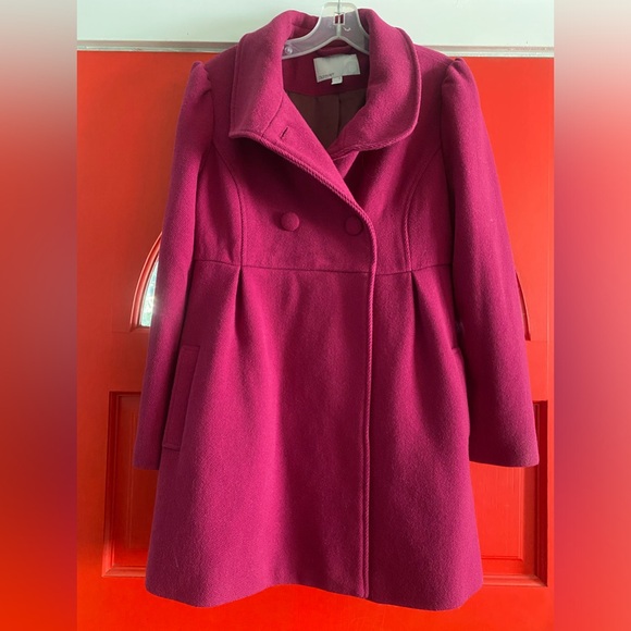 Old Navy Pink Pea Coat - Picture 1 of 5